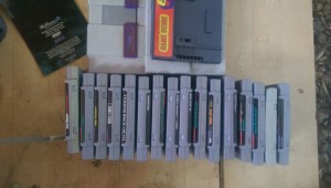 SNES System with games.