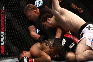 Rustam Khabilov knocks out Vinc Pichel in his UFC debut