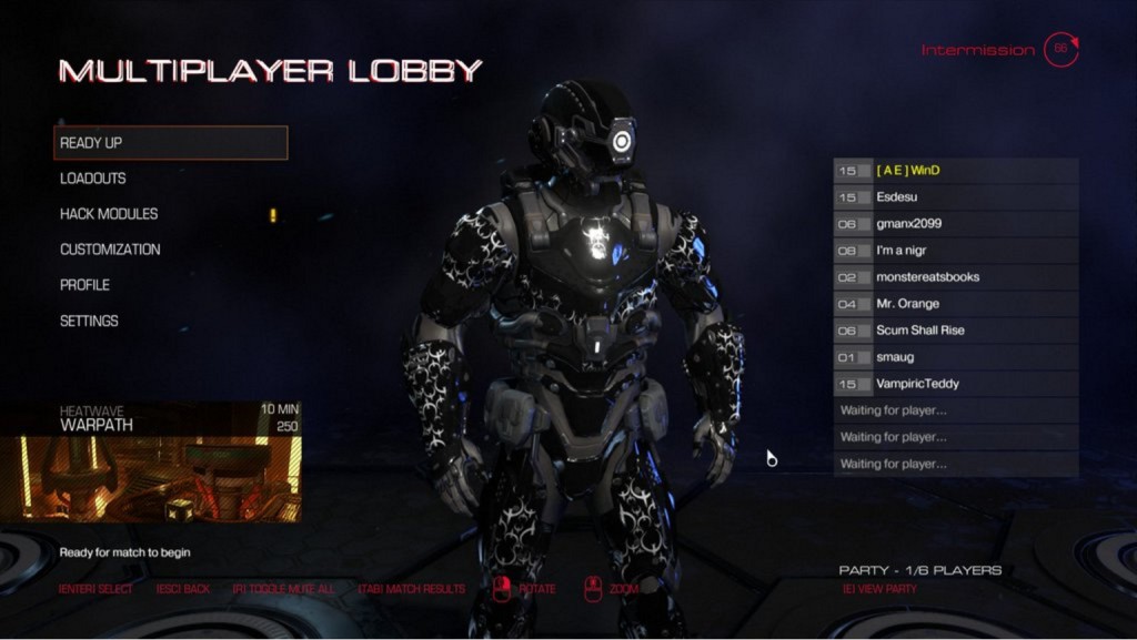 DOOM multiplayer lobby