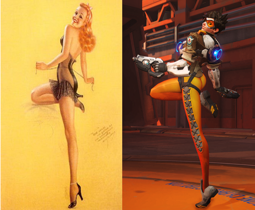 Tracer Pin Up Pose