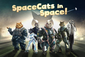 SpaceCats in Space games at Indy PopCon