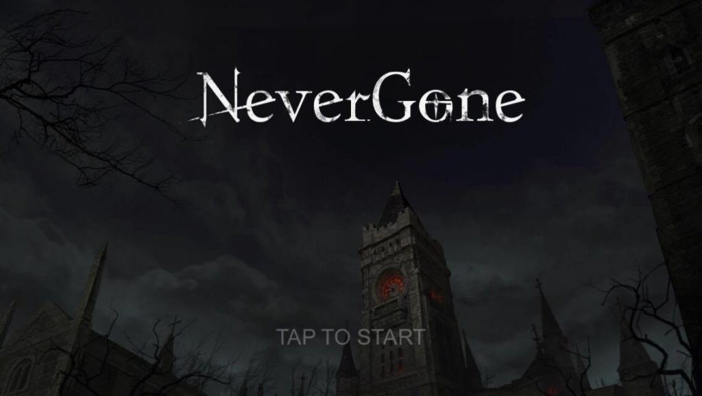 Never Gone Title screen