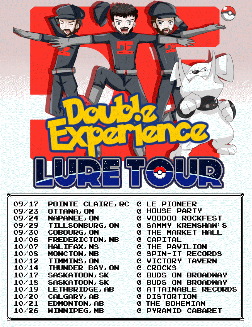 Double Experience 2016 Canadian Tour Dates