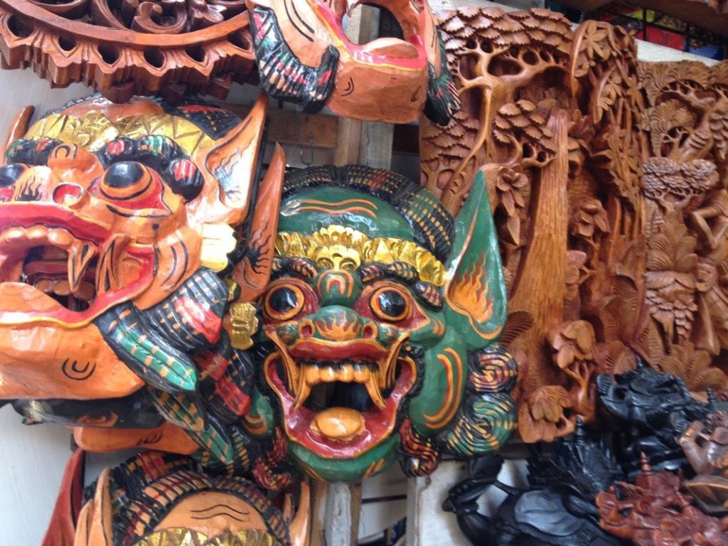 Eat, Pray, Love, Traditional Masks, Bali, Shopping in Bali