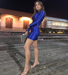 Michal Idan blue dress