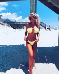 Deyanna Diedrich yellow bikini