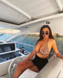 Marianna Ioannou on a boat